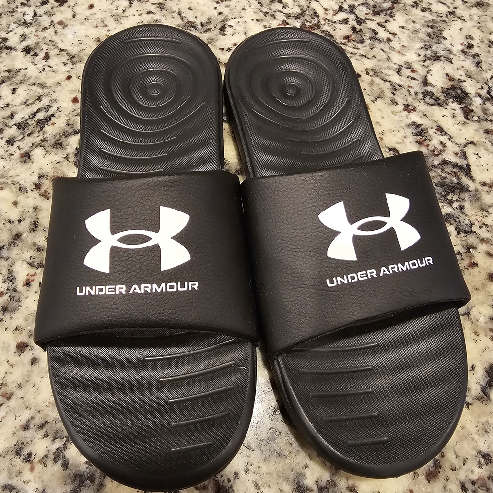 Under Armour Black Slide Sandals